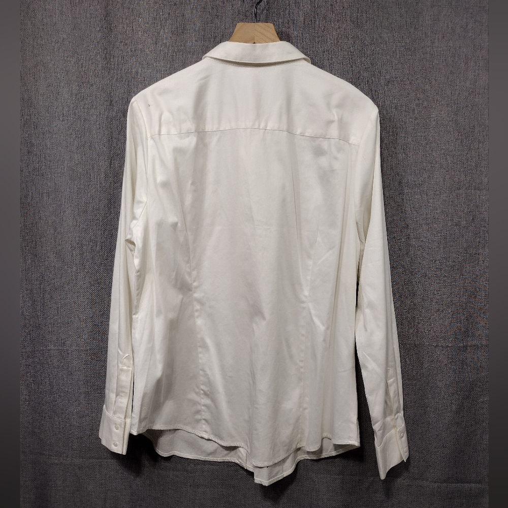 NWT The Limited Button Shirt Women's 1X White Office Career Business Minimalist - Picture 5 of 9